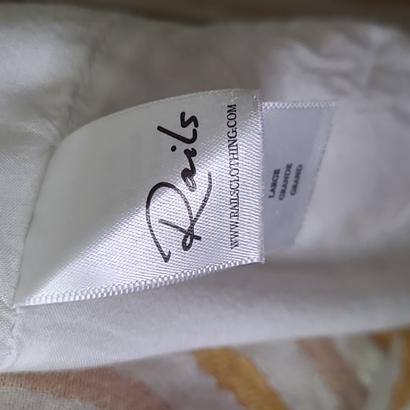 RAILS from Revolve amber stripe Bridgette dress linen blend size large - Picture 8 of 9